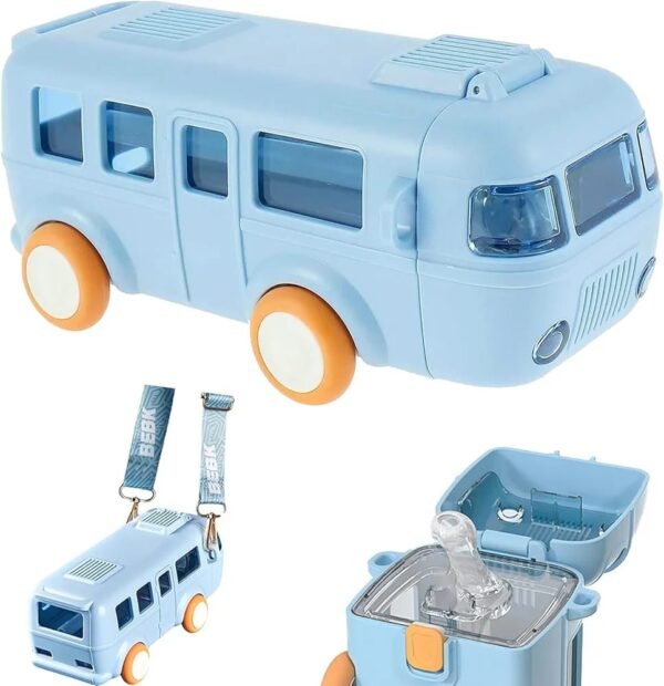 Straw Bus Design Bottle - Image 2