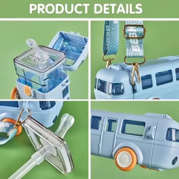 Straw Bus Design Bottle - Image 6