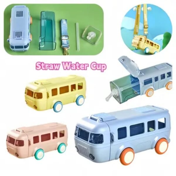 Straw Bus Design Bottle - Image 7